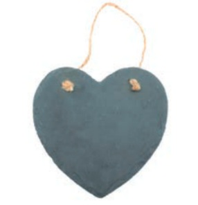 Coeur en ardoise 15x15x0,5cm